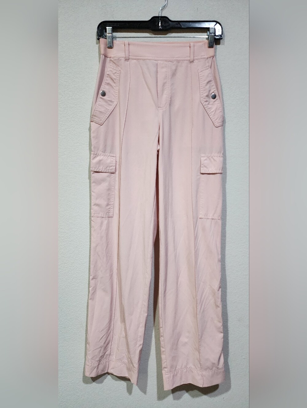 Athleta Pale Pink Cargo Wide-Leg Pants Size 0 - Picture 2 of 14